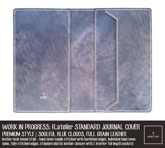 WORK IN PROGRESS: R.atelier Soulful Blue Clouds TN Premium Leather Notebook Cover