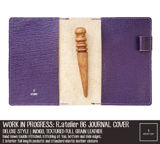 Work In Progress: R.atelier Indigo Deluxe Leather Notebook Cover