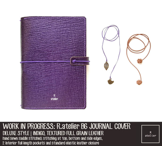 Work In Progress: R.atelier Indigo Deluxe Leather Notebook Cover