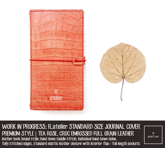 WORK IN PROGRESS: R.atelier Tea Rose Standard Premium Leather Notebook Cover