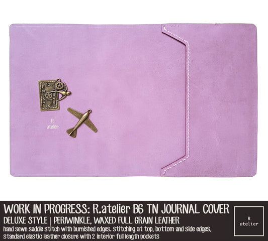 WORK IN PROGRESS: R.atelier Periwinkle B6 TN Leather Cover