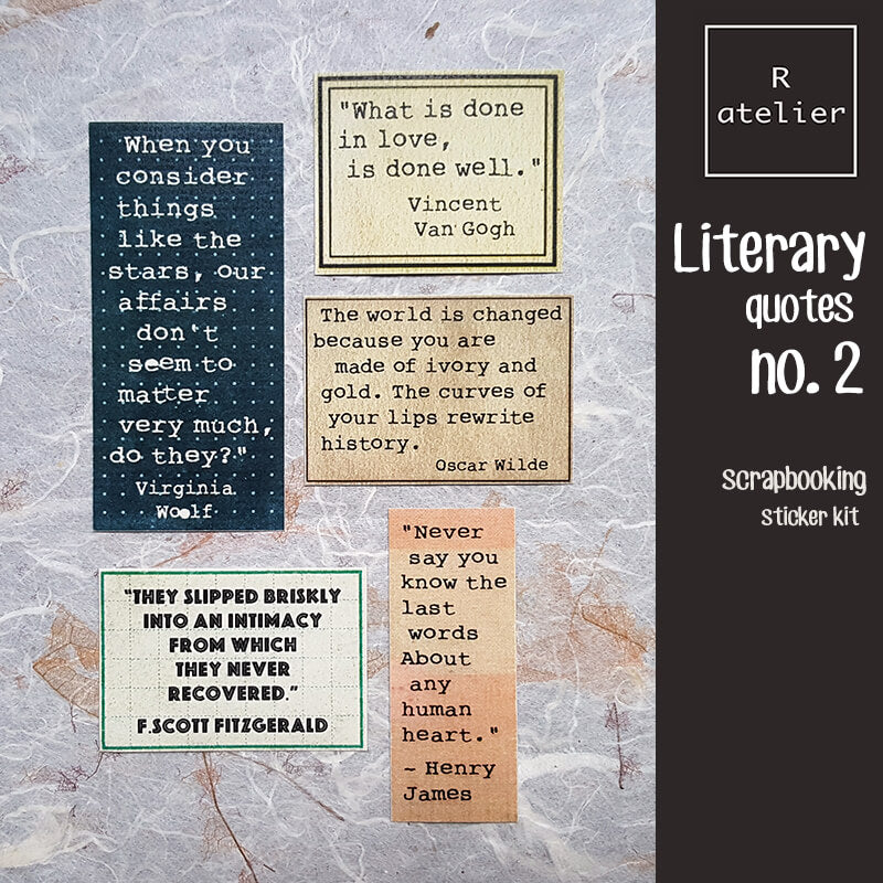 Literary Quotes | Scrapbooking Decorative Stickers