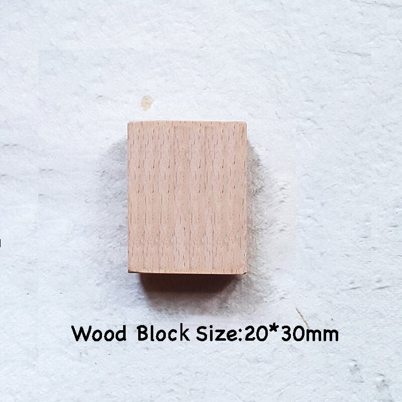 Custom Customize Wooden Stamp Scrapbooking Supplies