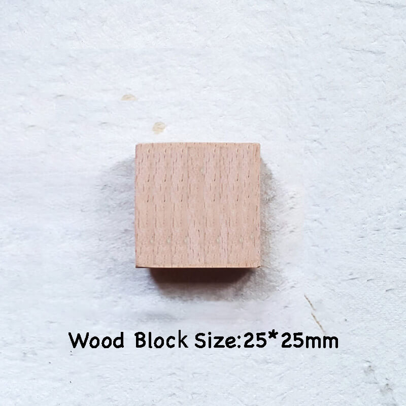 Custom Customize Wooden Stamp Scrapbooking Supplies