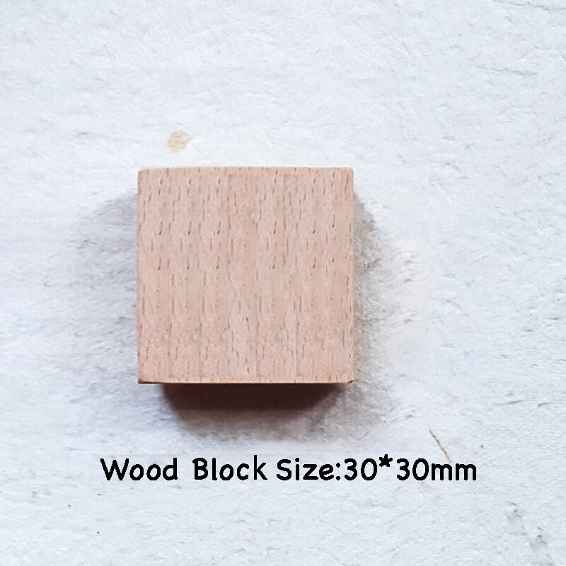 Custom Customize Wooden Stamp Scrapbooking Supplies