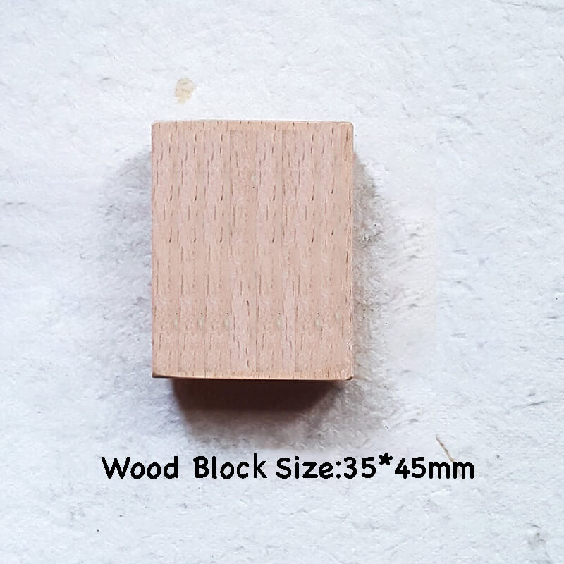 Custom Customize Wooden Stamp Scrapbooking Supplies