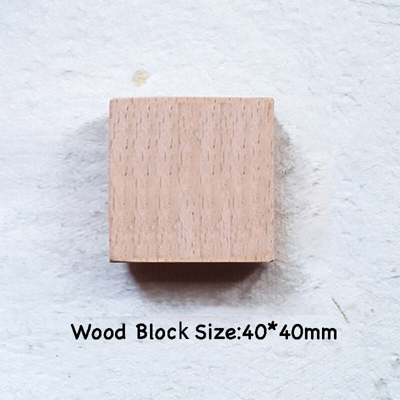 Custom Customize Wooden Stamp Scrapbooking Supplies