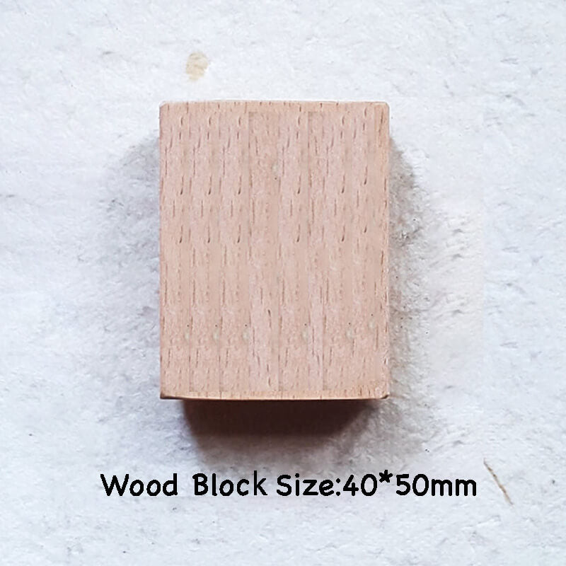 Custom Customize Wooden Stamp Scrapbooking Supplies