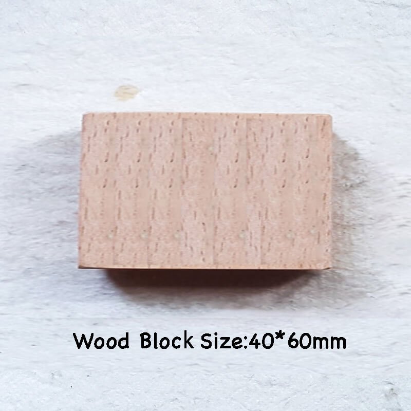 Custom Customize Wooden Stamp Scrapbooking Supplies