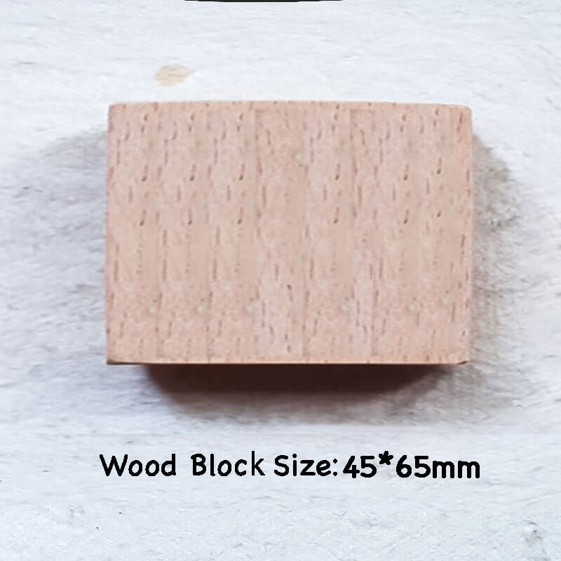 Custom Customize Wooden Stamp Scrapbooking Supplies