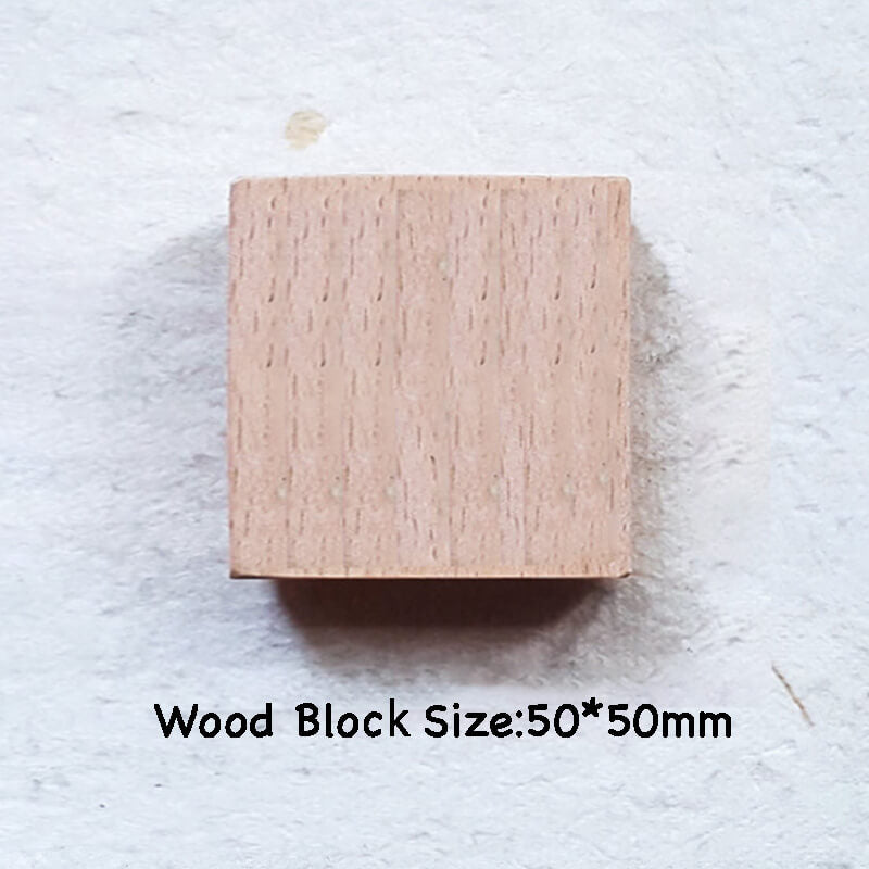 Custom Customize Wooden Stamp Scrapbooking Supplies