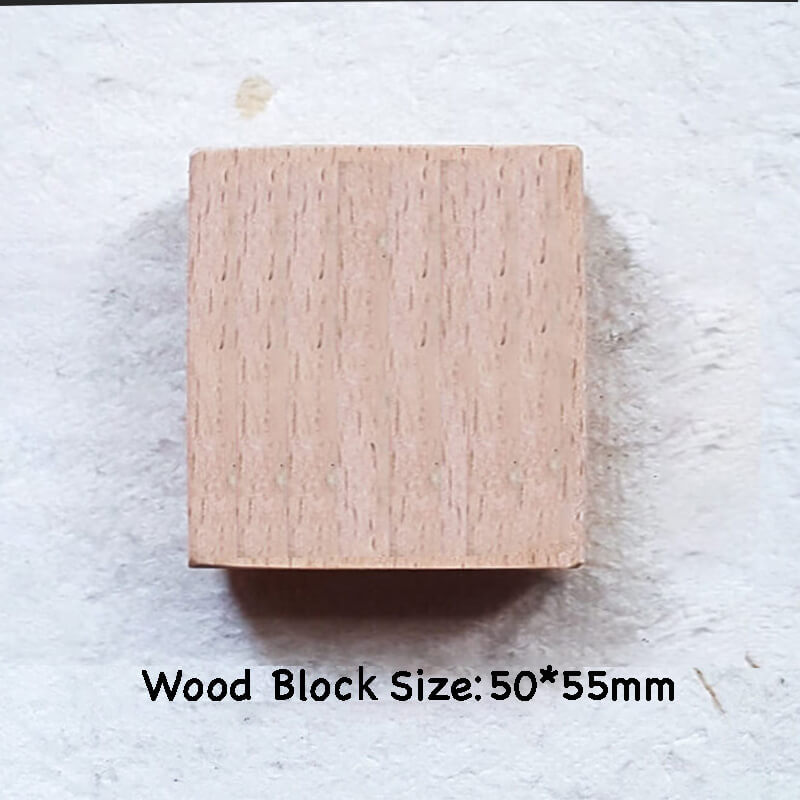 Custom Customize Wooden Stamp Scrapbooking Supplies
