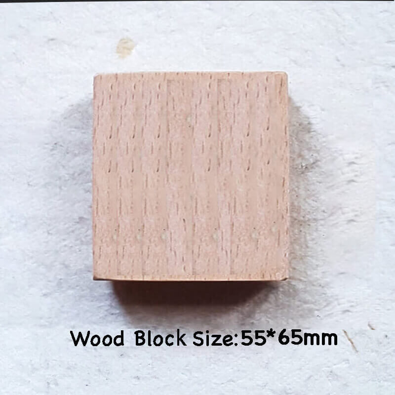 Custom Customize Wooden Stamp Scrapbooking Supplies