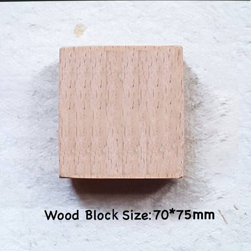 Custom Customize Wooden Stamp Scrapbooking Supplies