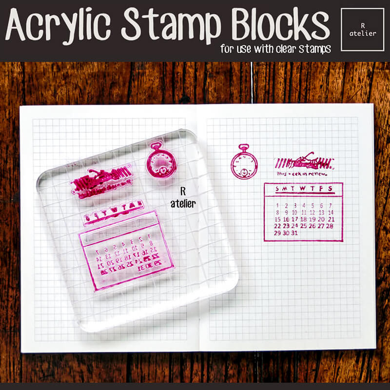 Scrapbooking Acrylic Stamping Blocks for Clear Stamps