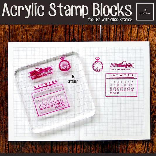 Scrapbooking Acrylic Stamping Blocks for Clear Stamps