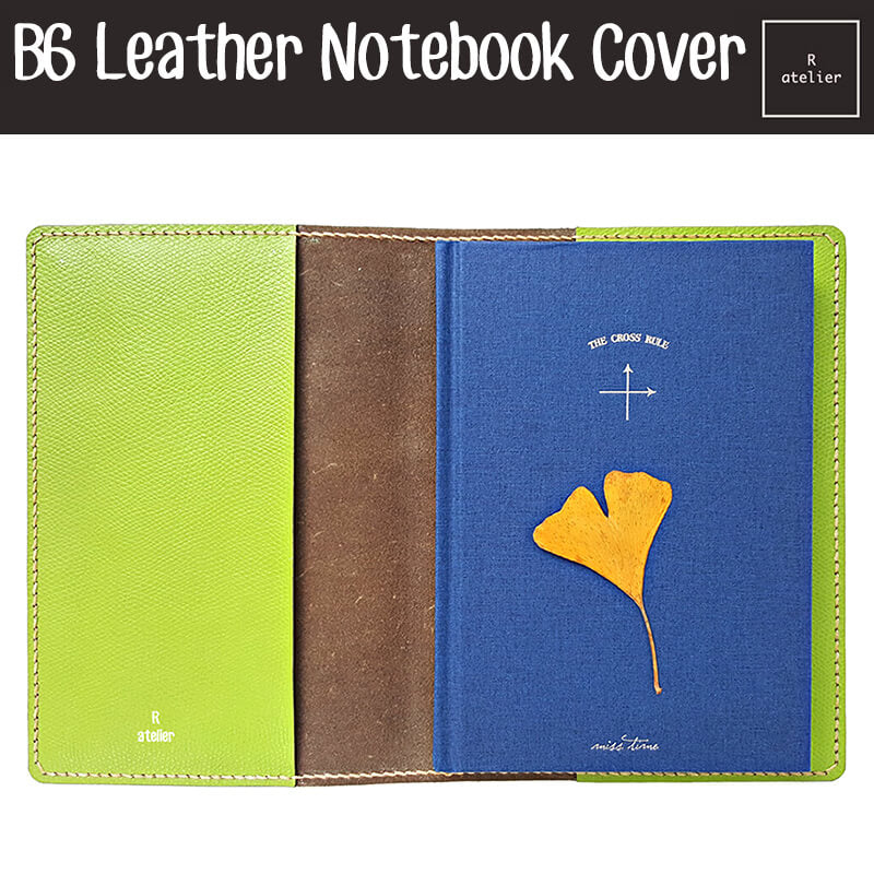R.atelier B6 Stalogy Leather Folio | Apple Green