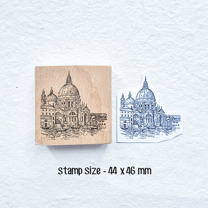 European Getaway Adventure Travelogue Scrapbooking Wooden Stamp