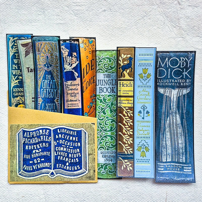 Bookworm Literary Book Lovers Junk Journal Scrapbooking Craft Box