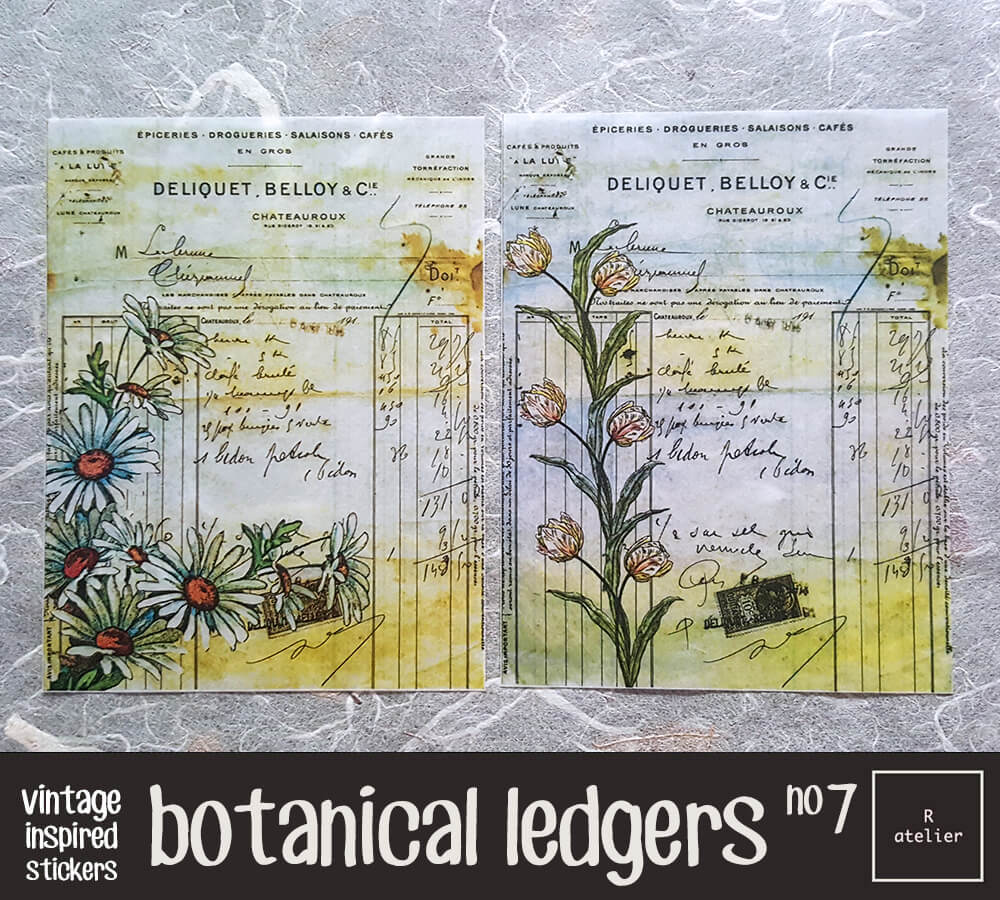 Botanical Ledgers | Scrapbooking Washi Stickers