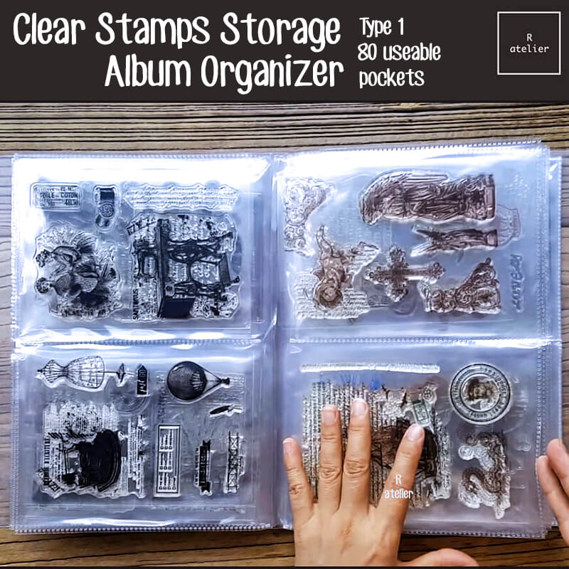 Clear Stamps Scrapbooking Storage Album Organizer