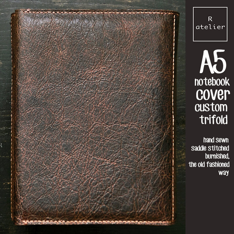 R.atelier A5 Trifold TN Leather Notebook Folio Cover