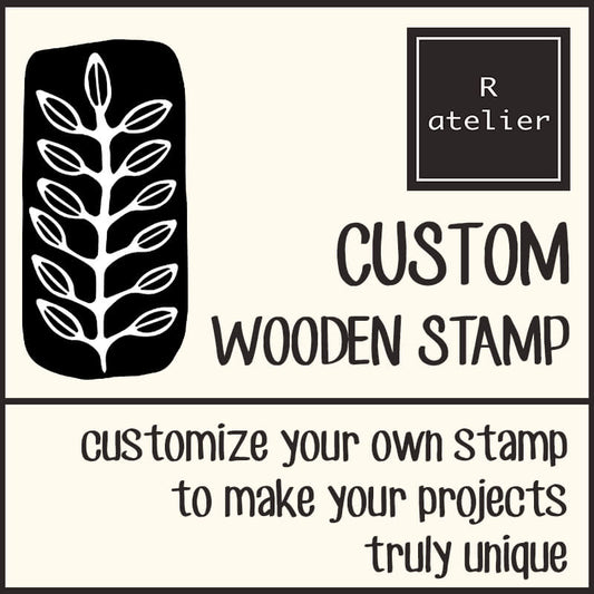 Custom Customize Wooden Stamp Scrapbooking Supplies