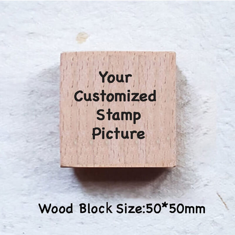 Custom Customize Wooden Stamp Scrapbooking Supplies