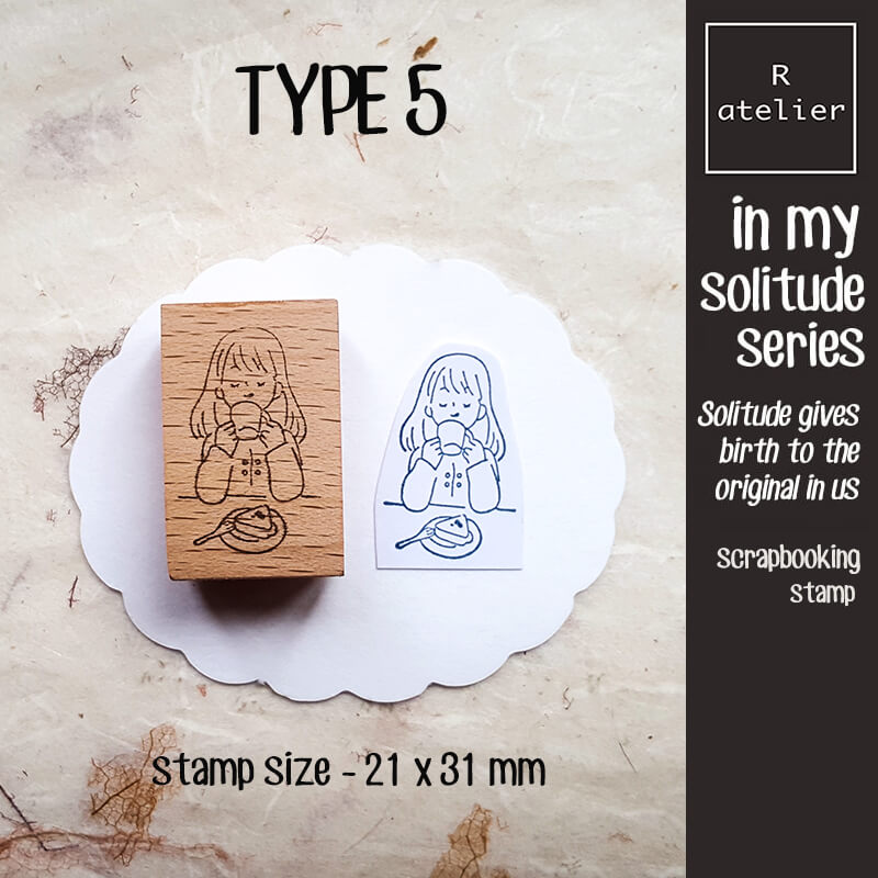 Me Time Self-Care Scrapbooking Wooden Stamp