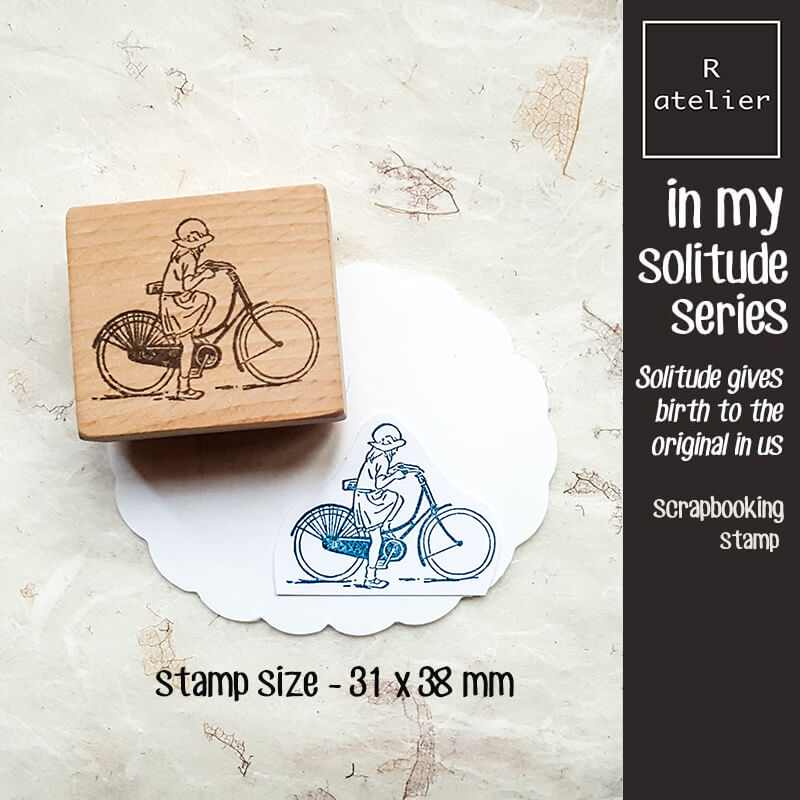 In My Solitude Series Junk Journal Scrapbooking Wooden Stamp
