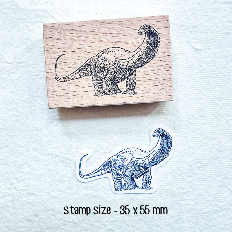 Dinosaurs Jurassic World Natural History Scrapbooking Wooden Stamp