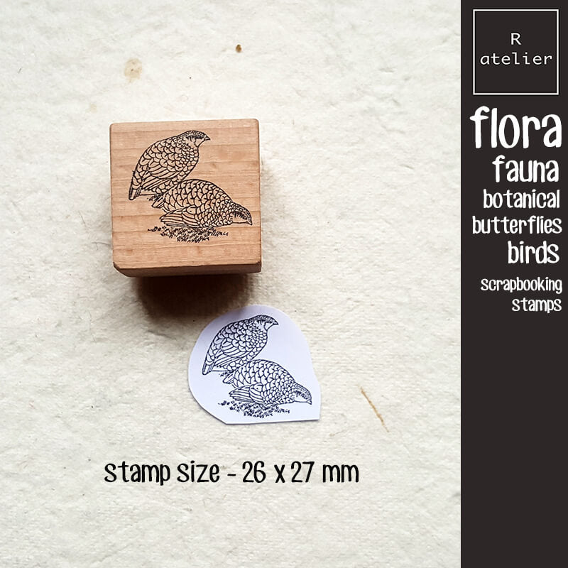 Flora Fauna Butterflies Birds Scrapbooking Wooden Stamps