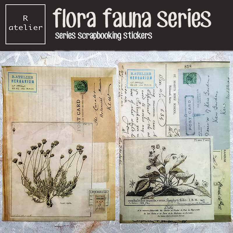 Flora Fauna Botanical Series | Scrapbooking Washi Stickers