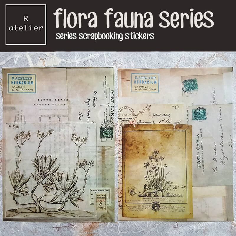 Flora Fauna Botanical Series | Scrapbooking Washi Stickers
