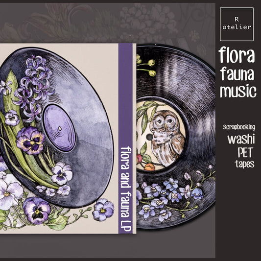 flora fauna music Scrapbooking PET Washi Tape