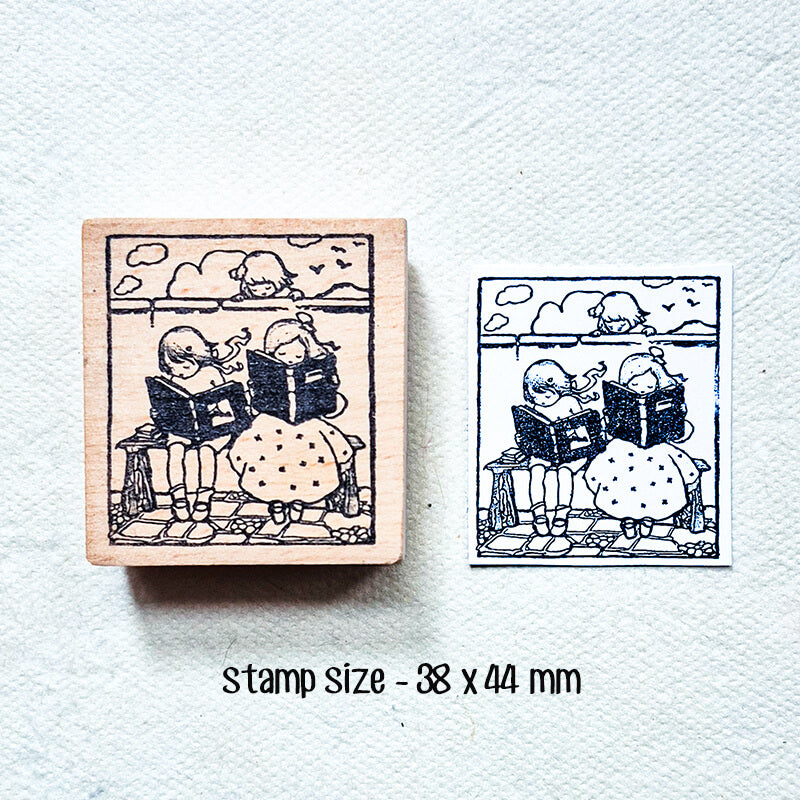Happy Memorable Moments Scrapbooking Wooden Stamp