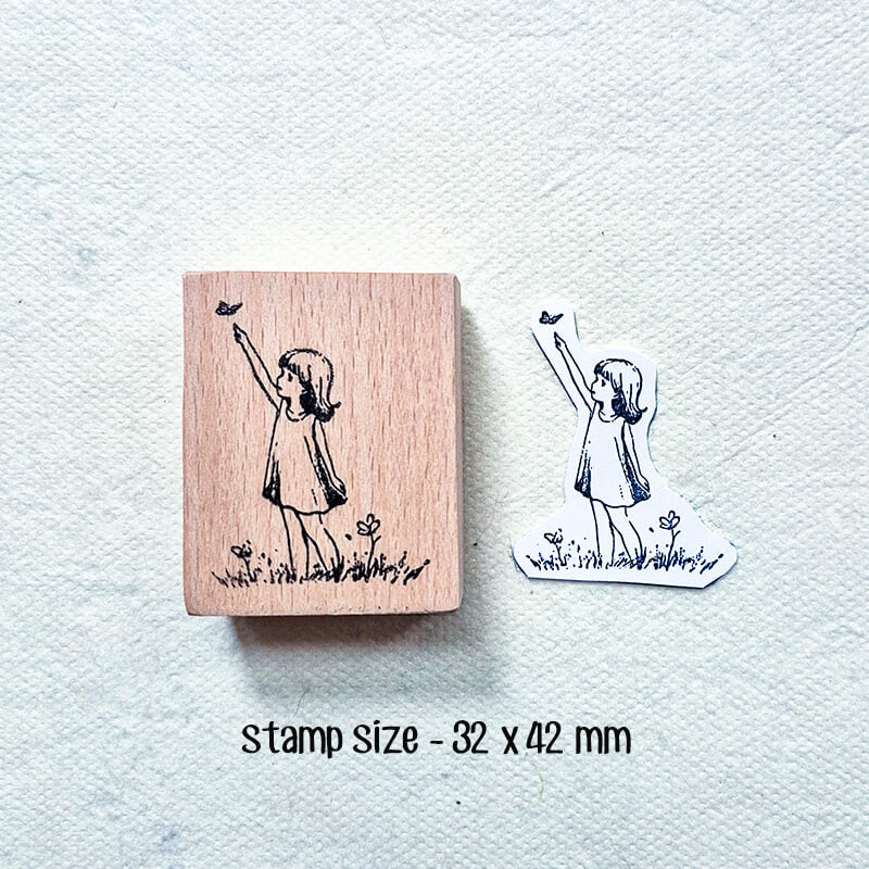 Happy Memorable Moments Scrapbooking Wooden Stamp