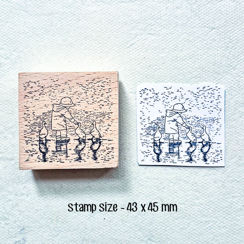 Happy Memorable Moments Scrapbooking Wooden Stamp
