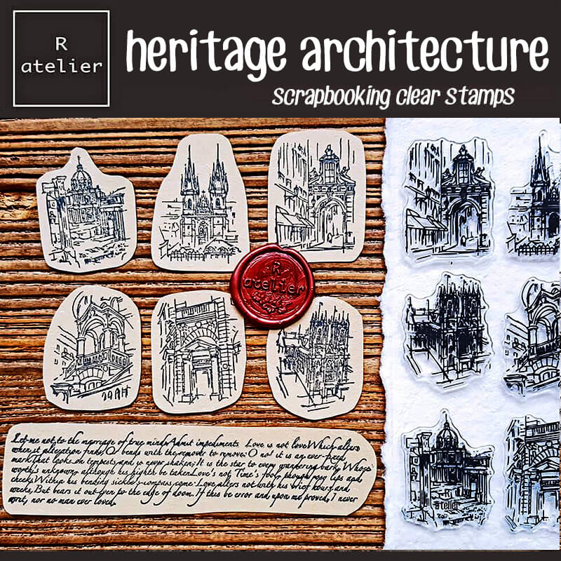 Architecture Ornaments Scrapbooking Clear Stamps