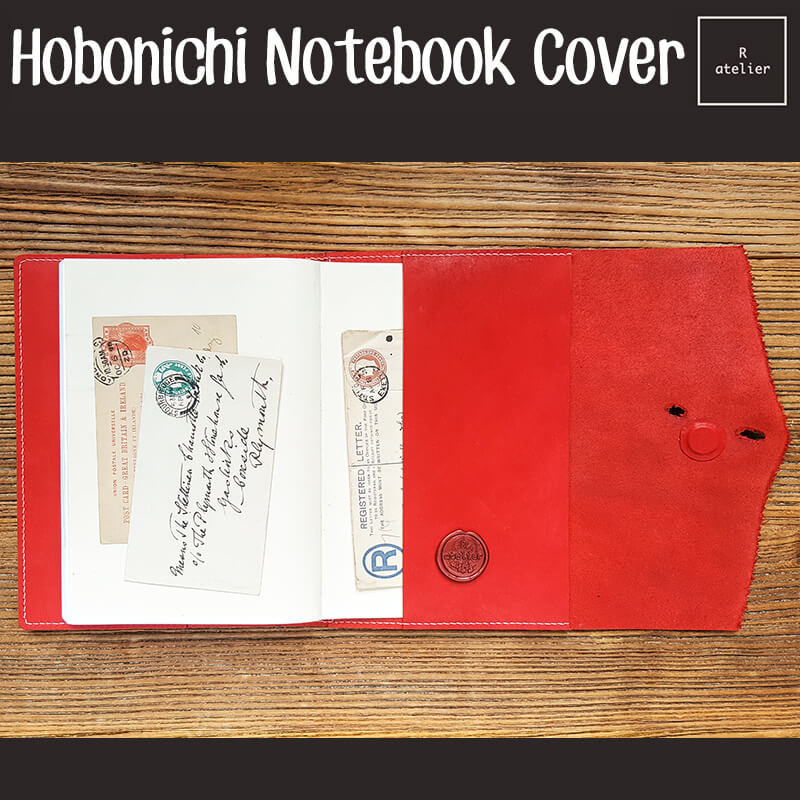 R.atelier Hobonichi Techo A5 Trifold Leather Notebook Folio Cover