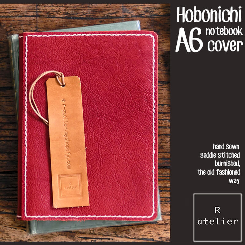 R.atelier Hobonichi A6 Leather Notebook Folio Cover