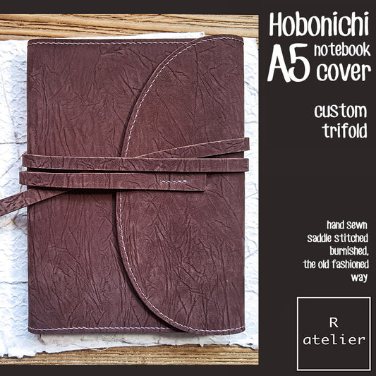 R.atelier Hobonichi Techo A5 Cousin Trifold Leather Notebook Cover