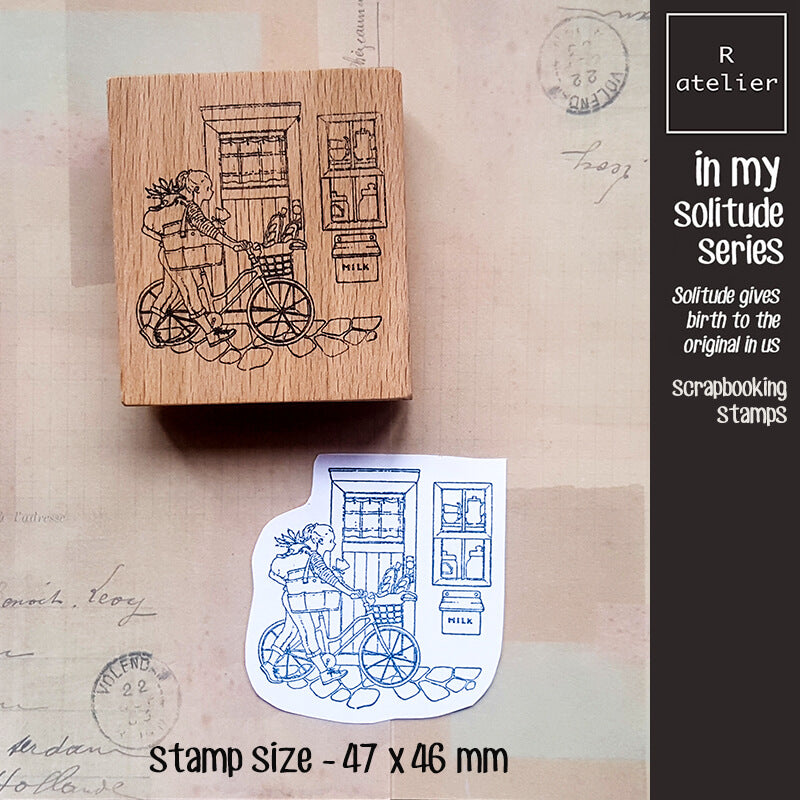 in my solitude daily life Scrapbooking Wooden Stamps