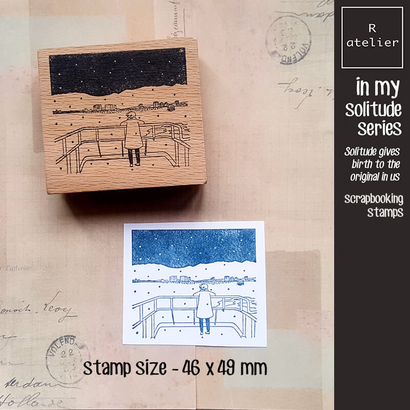 in my solitude daily life Scrapbooking Wooden Stamps