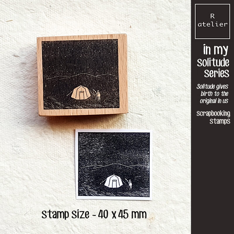 in my solitude daily life Scrapbooking Wooden Stamps