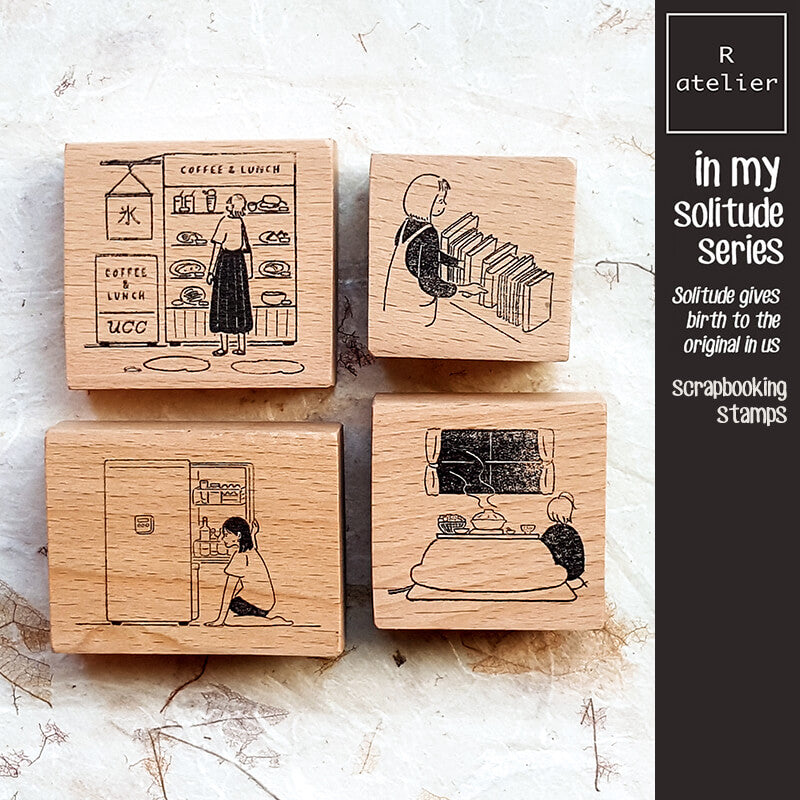 in my solitude daily life Scrapbooking Wooden Stamps