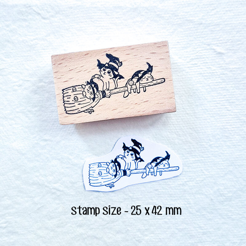 Halloween Trick-or-Treat Hocus Pocus Scrapbooking Wooden Stamps