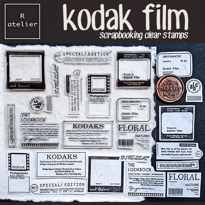 Kodak Film | Scrapbooking Clear Stamps Set