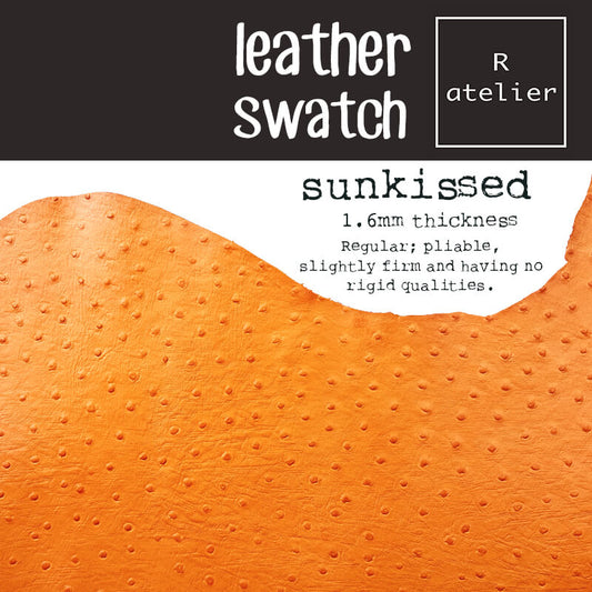 Leather Swatch - Sunkissed
