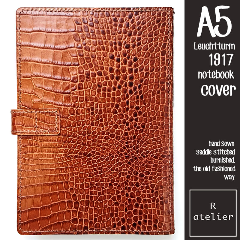R.atelier Leuchtturm1917 A5 Leather Notebook Folio Cover